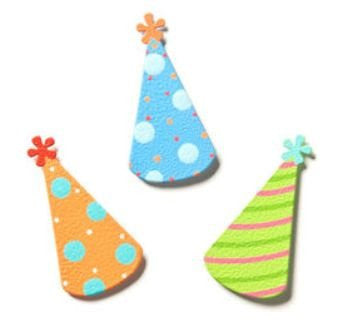 Embellish Your Story Party Hat Magnet Set