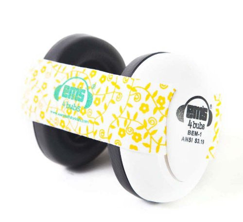 Earmuffs for Babies (Lemon Floral)