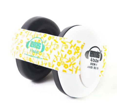 Earmuffs for Babies (Lemon Floral)