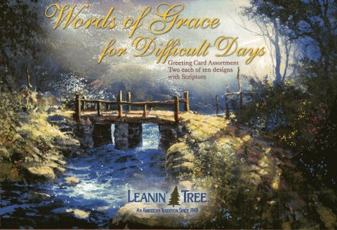 Words of Grace for Difficult Days Boxed Greeted Cards, 20 cards (20 designs) with 22 envelopes