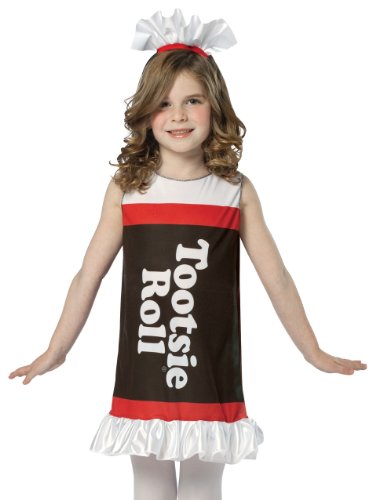 Tootsie Roll Tank Dress Children Costume - Brown, 4-6X