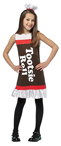 Tootsie Roll Tank Dress Children Costume - Brown, 4-6X