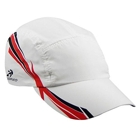 Woven Race Hat - White/Black/Red One Size