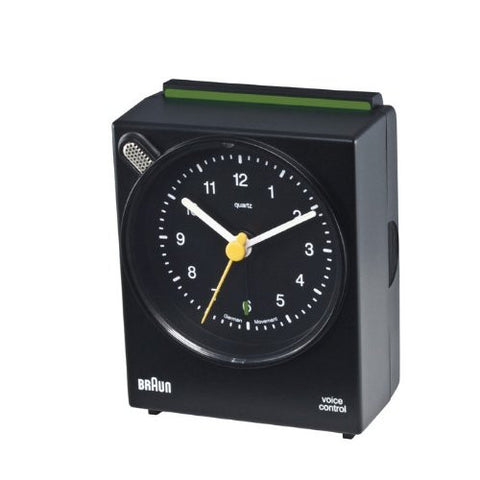 Braun Voice Control Analog Alarm Clock Black