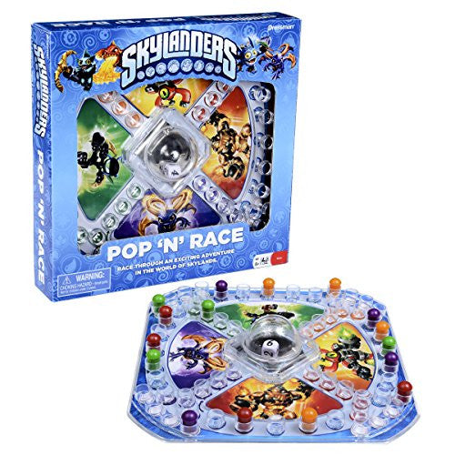 Skylanders Pop N Race Board Game