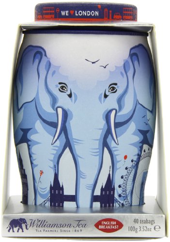 London Skyline containing Kenyan Earth 20 Loose Leaf Teabags Caddy 70g-2.46oz