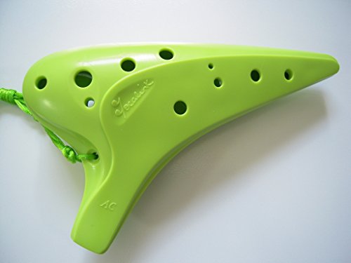 Plastic 12 Hole Alto C Bravura - Green