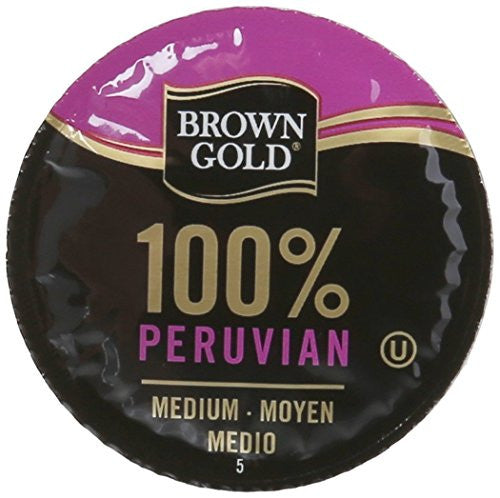 BROWN GOLD, 100% PERUVIAN (24 SINGLE SERVE CUPS)