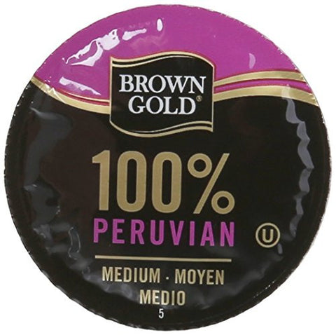 BROWN GOLD, 100% PERUVIAN (24 SINGLE SERVE CUPS)