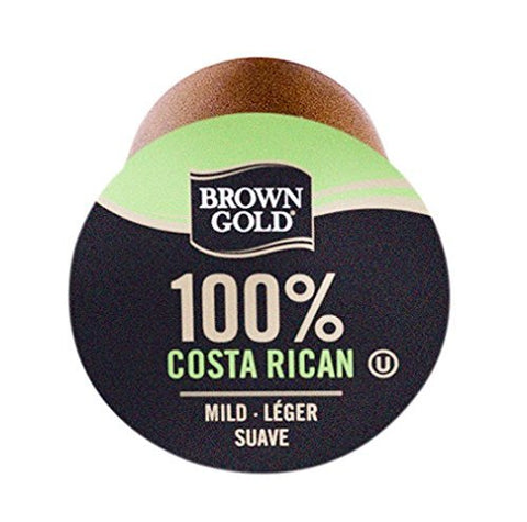 BROWN GOLD, 100% COSTA RICAN (24 SINGLE SERVE CUPS)