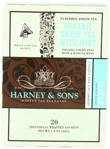 Wrapped Organic Green with Mint - 20 sachet box