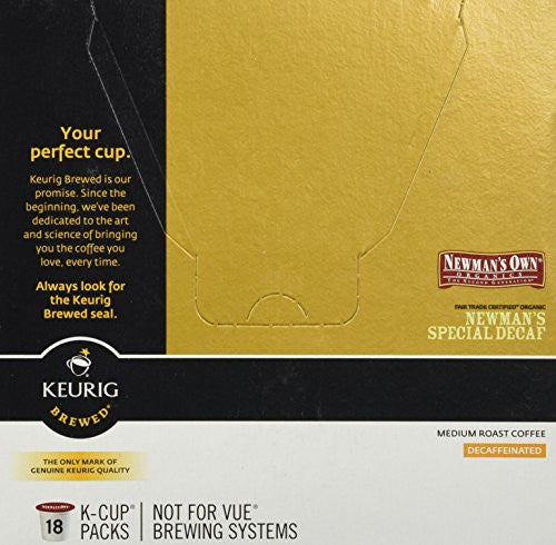 Newman's Own Organics - Special Blend Decaf, Medium Roast - 18-Count K-Cup