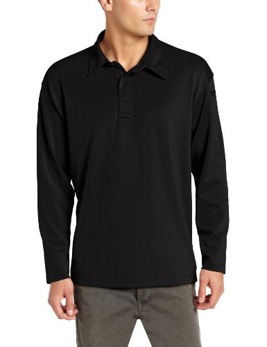 I.C.E™ Men’s Performance Polo – Long Sleeve XS Regular (Black)