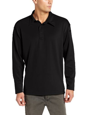I.C.E™ Men’s Performance Polo – Long Sleeve XS Regular (Black)