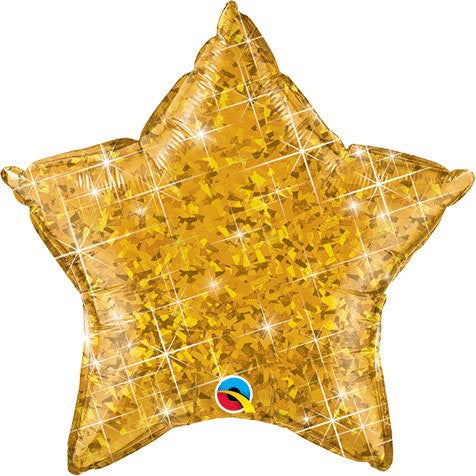 Gold Holographic Star - Flat (20 inches)