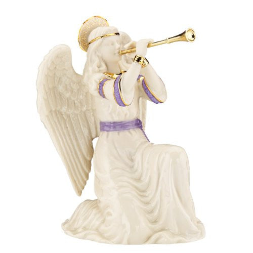FIRST BLESSING KNEELING ANGEL W/TRUMPET FIGURINE