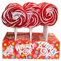 WHIRLY POP RED/WHT 24ct (CHERRY) ADAMS & BROOK - Package