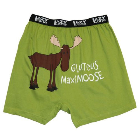 Lazy One Comical Boxers, Gluteus MaxiMoose, S