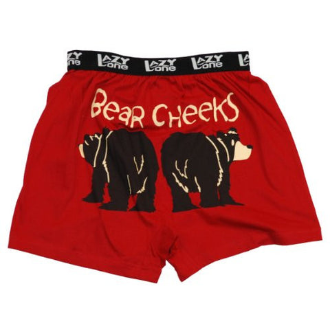 Lazy One Comical Boxers, Bear Cheeks, M