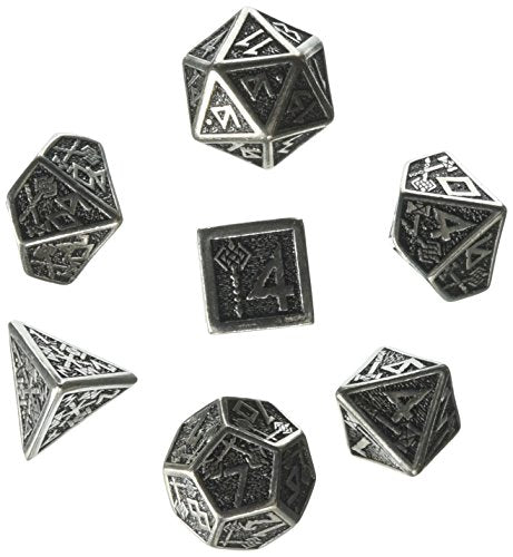 Metal Dice and Dice Sets - Metal Dwarven Dice Set (7)