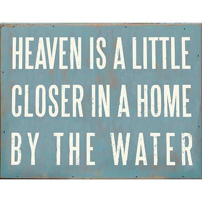 Box Sign - Home By The Water