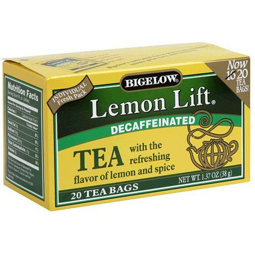 Bigelow Tea, 20 Bags - Lemon Lift Decaffeinated (3 Pack)