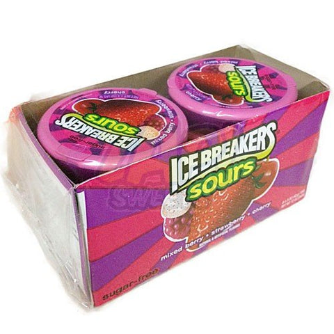 Ice Breakers Sours Berry Mints Tin 8 Count 1.5 Oz