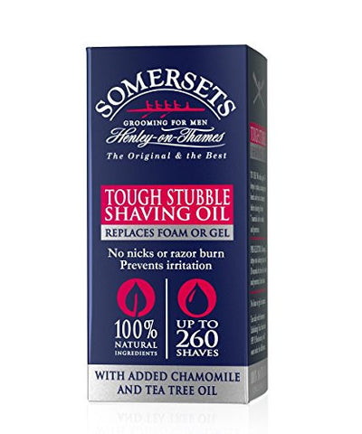 Somersets Tough Stubble Shave Oil, .5 oz