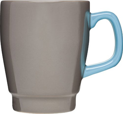 POP Mug, Brown/Turquoise 35 cl H 110 mm