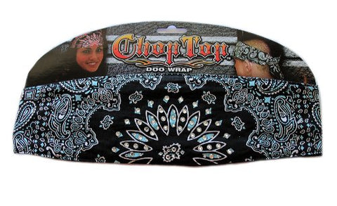 Chop Top Black Paisley