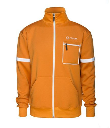 Jinx Official Licensed Portal 2 Aperture Test Subject Premium Men' s Track Jacket xXL