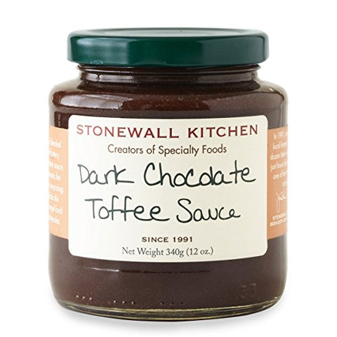 Dark Chocolate Toffee Sauce 12 oz Jar
