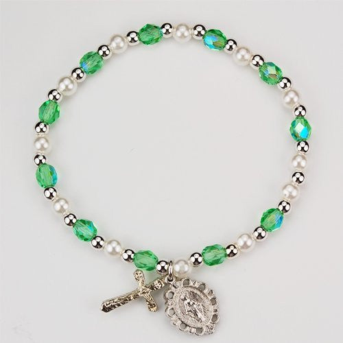 Youth Peridot Stretch Bracelet