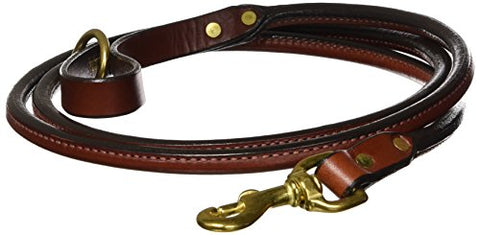 Mendota Rolled Snap Lead - Chestnut, 3/4" x 6'