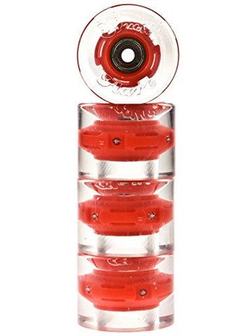 Red 4-pack - 59mm/78a Cruiser Wheel with ABEC-9 bearing