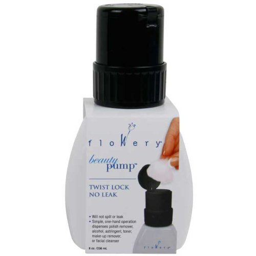 Flowery Beauty Pump Bottle, 8 oz