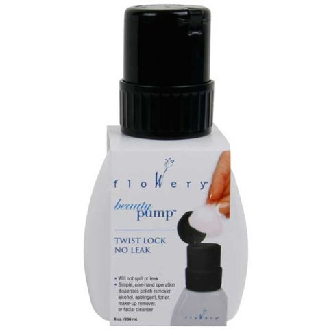 Flowery Beauty Pump Bottle, 8 oz