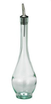 16 oz Siena Bottle, Green Glass, Stainless steel Pourer