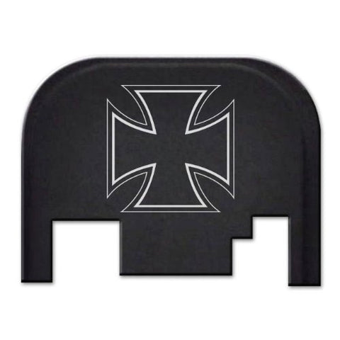 REAR SLIDE PLATE FOR GLOCK MODELS 17-41 GEN 1-4 - IRON CROSS