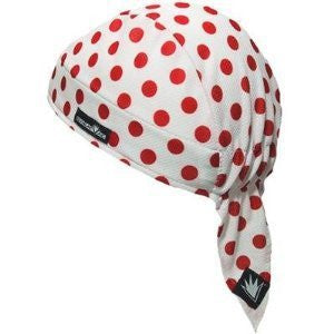 SweatVac Stubby Cycling Bandana (KOM - Polka Dot)