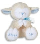 8 INCH PRAYING LAMBS- Blue