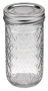 Quilted Crystal Jelly Jar 12 oz