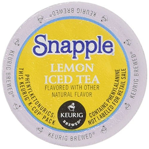 Snapple - Lemon Iced Tea, 16-Count K-Cup