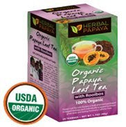 100% Organic Papaya Leaf Tea With Rooibos Chai 24 Bags