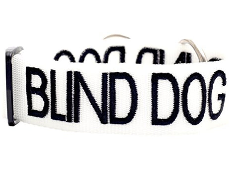 Friendly Dog Collars- Blind Dog Semi Choke Collar 18-28" x 1.5"