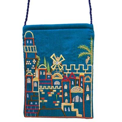Passport Bag - Jerusalem Turquoise, 6.8x8.3 inch