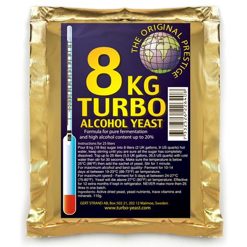 Prestige 8kg Turbo Yeast - 115g Sachet