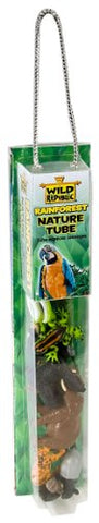 Tube of Rainforest Figurines with Playmat