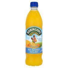 Robinsons Orange Squash ( No Added Sugar ), Bottle, 33.8fl.oz (1 ltr)