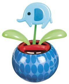 Dancing Elephant Flower - Mini Solar Dancing Flower with Adhesive Base